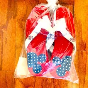 PATRIOTIC MICKEY FLIP FLOPS/TONGS